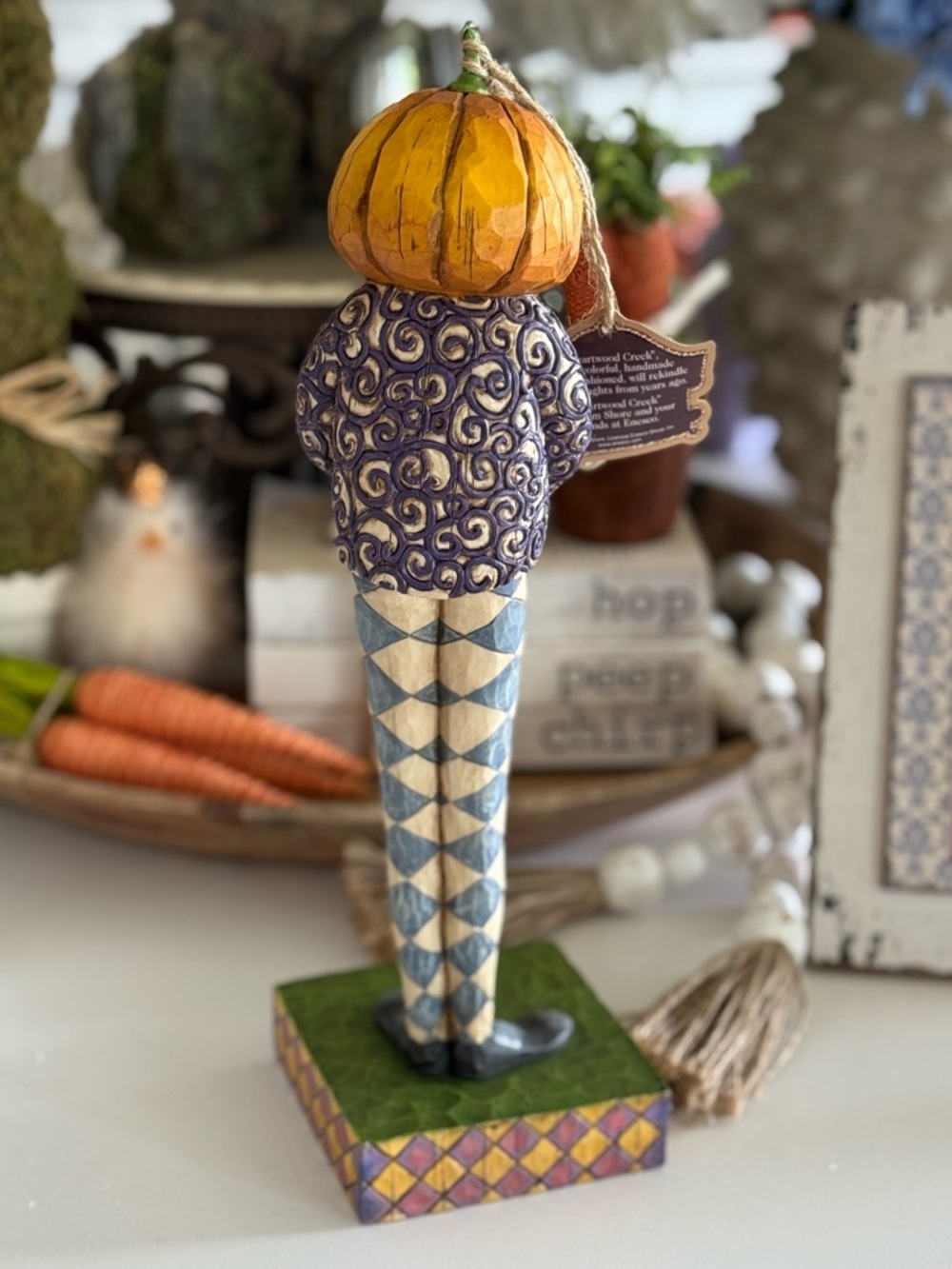 Jim Shore “Creepy” Pumpkin Figurine 2004 - Picture 2 of 6